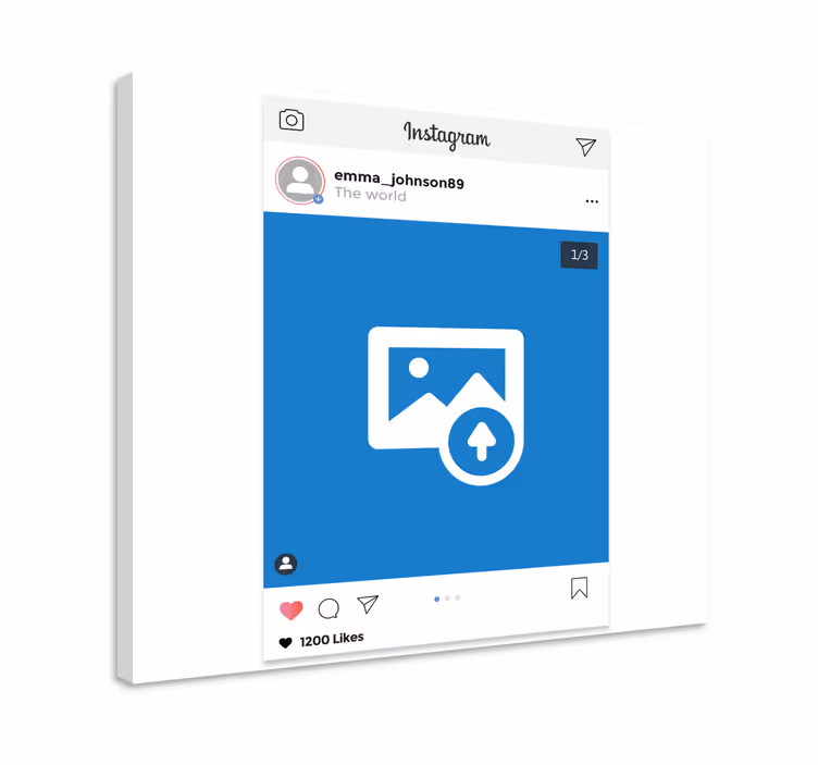 Instagram ekranas Drobė personalizuojamas - „Tenstickers“