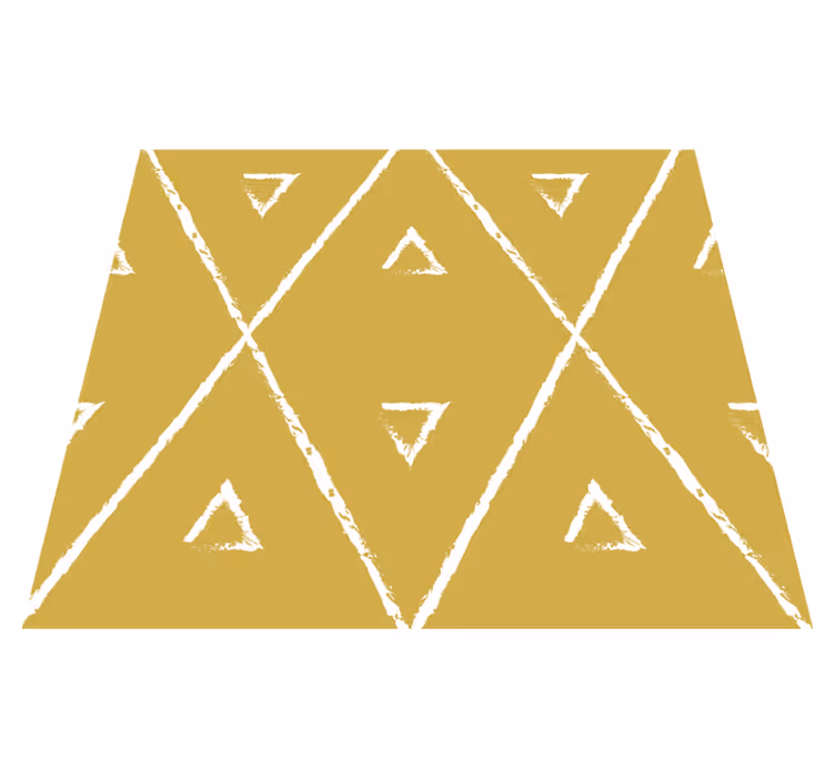 Geometrinis rombo raštas geltonas kilimas - „Tenstickers“