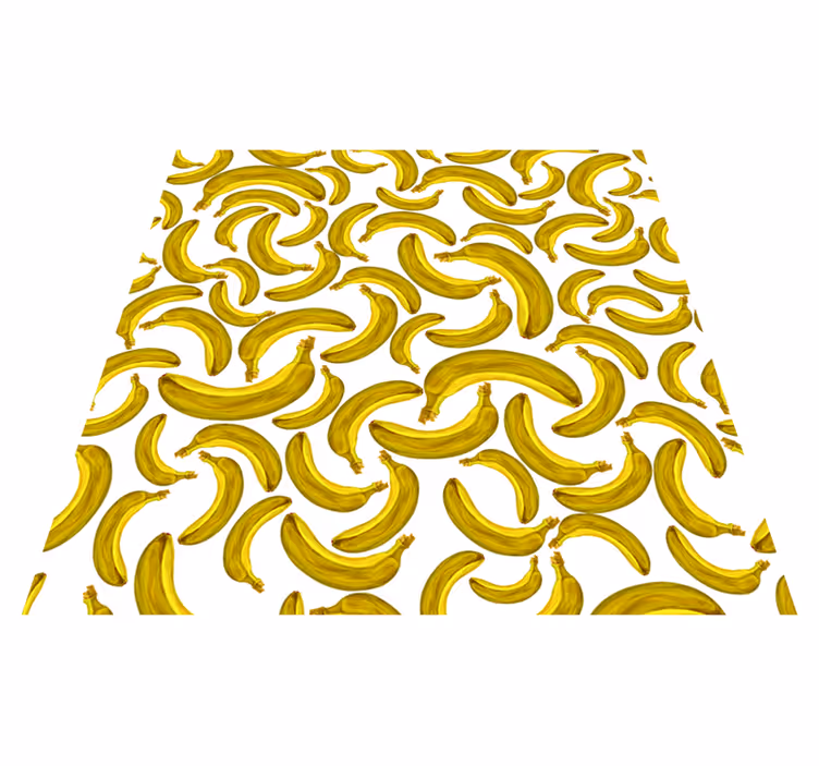 Bananų dizainas geltonas kilimas - „Tenstickers“