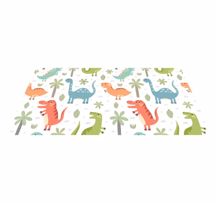 Gyvūnų vinilo kilimėlis linksmasis dinozauras - „Tenstickers“