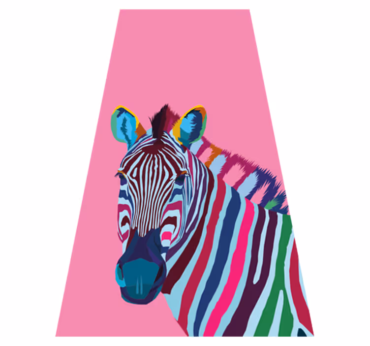 Gyvūnų vinilo kilimėlis zebra pop meno iphone - „Tenstickers“