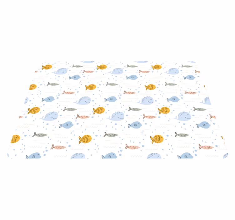Gyvūnų vinilo kilimėlis su daugiakompiuterinėmis žuvimis - „Tenstickers“