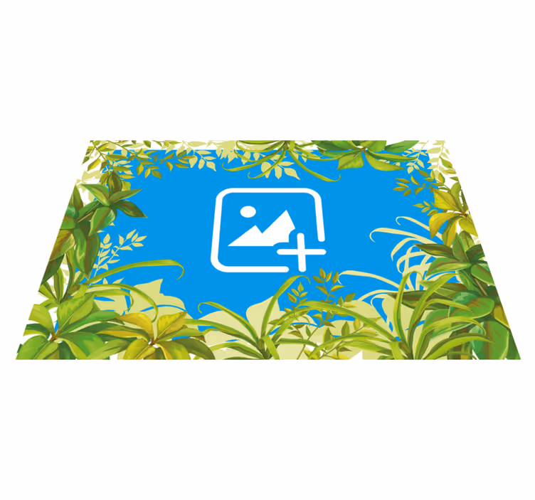 Gyvūnų vinilo kilimėlis katė tarp žalumos - „Tenstickers“