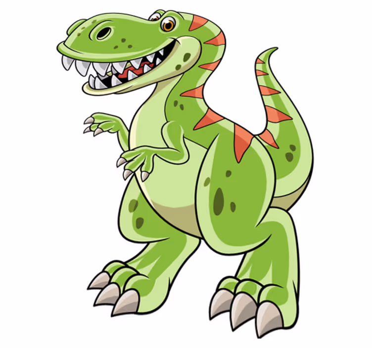 Gyvūnų vinilo kilimėlis su animaciniu tiranosauru rex - „Tenstickers“