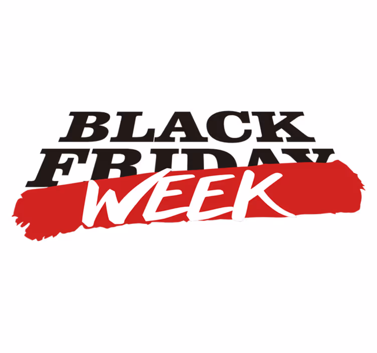 Black friday vinilo kilimėlis juodojo penktadienio savaitė - „Tenstickers“