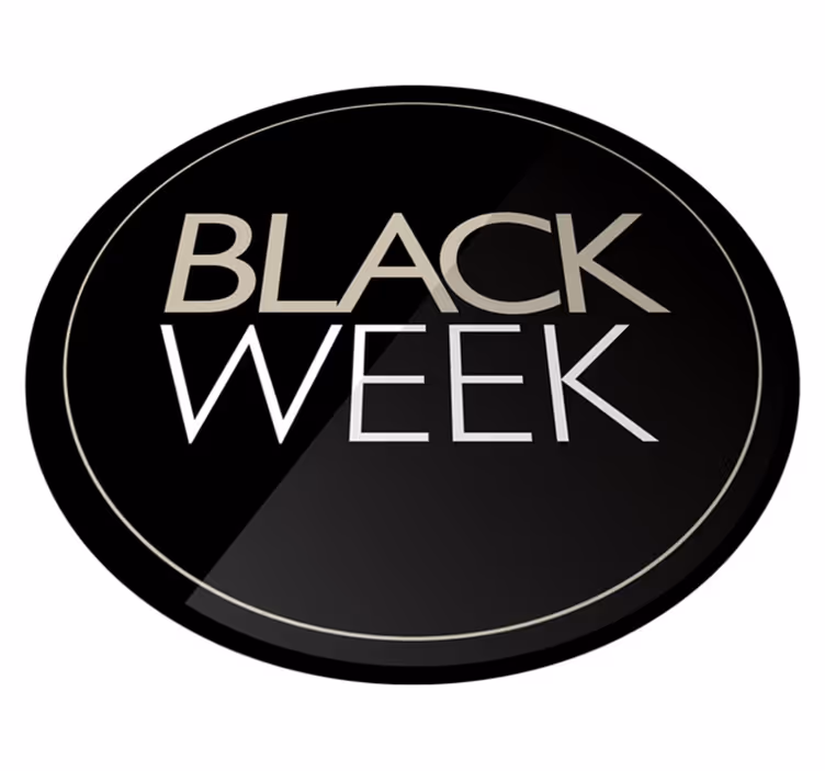 Black friday vinilo kilimėlis promo juodoji savaitė - „Tenstickers“