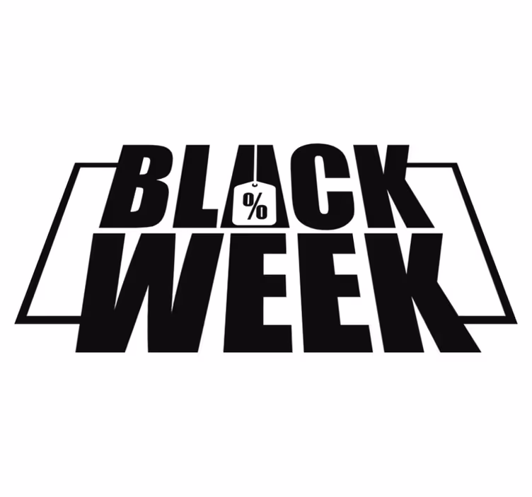 Black friday vinilo kilimėlis vitrinai - „Tenstickers“