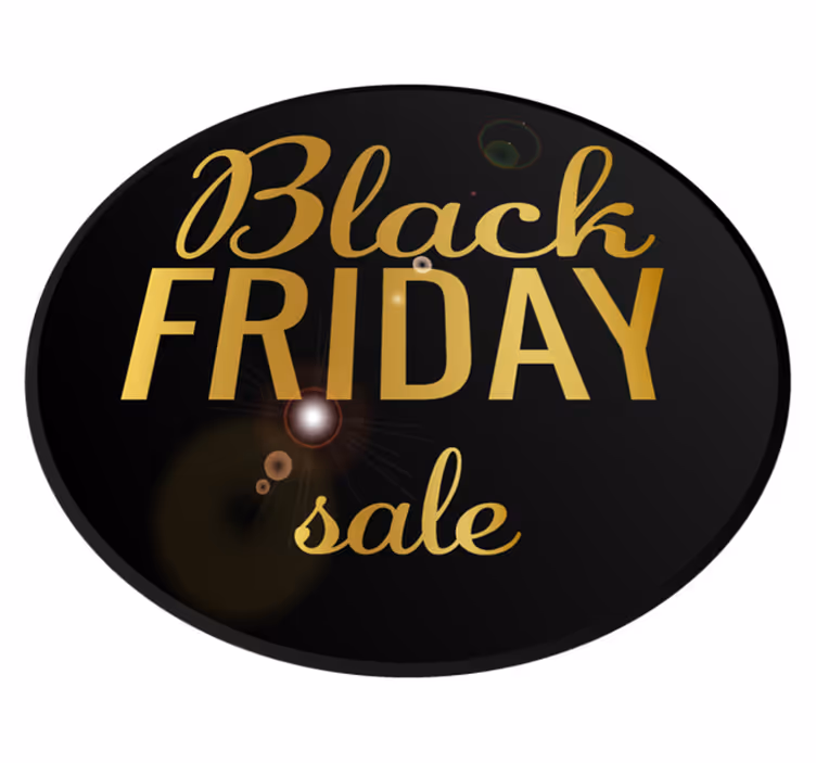 Black friday vinilo kilimėlis elegantiška akcija - „Tenstickers“