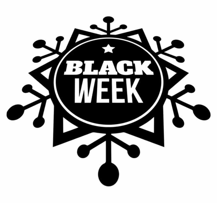 Black friday vinilo kilimėlis snaigėms - „Tenstickers“