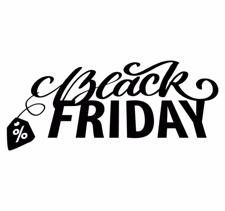 Black friday vinilo kilimėlis gražus juodasis penktadienis - „Tenstickers“