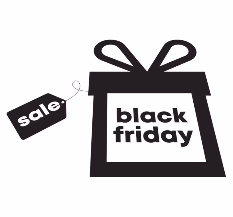 Black friday vinilo kilimėlis dovanoje - „Tenstickers“