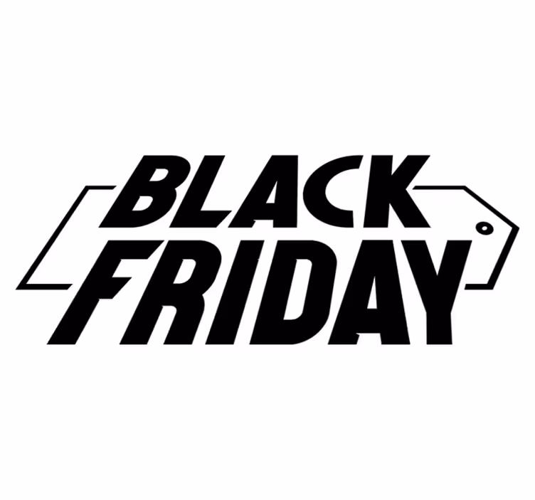 Black friday vinilo kilimėlis moderniu kursyvu - „Tenstickers“