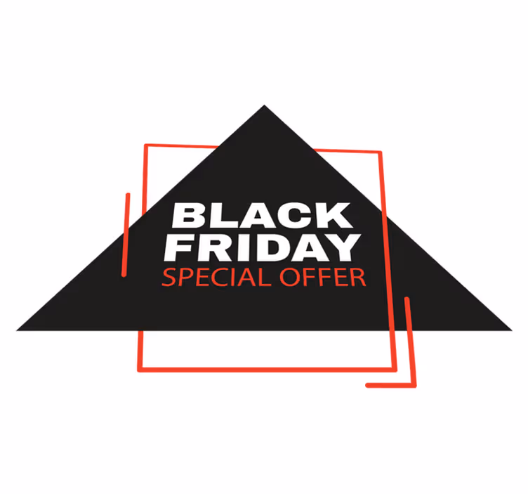 Black friday vinilo kilimėlis su ženklu - „Tenstickers“