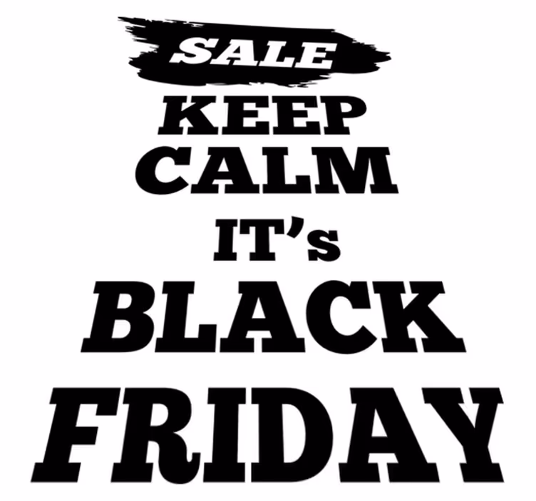 Black friday vinilo kilimėlis akcijos vėliava - „Tenstickers“