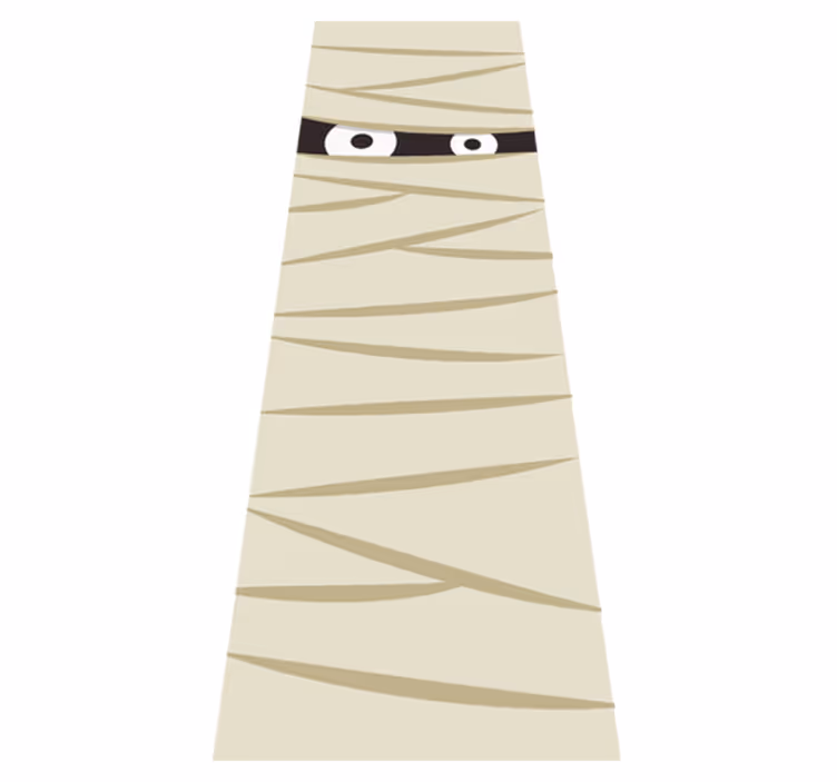 Halloween kilimėlis mumijos akys - „Tenstickers“