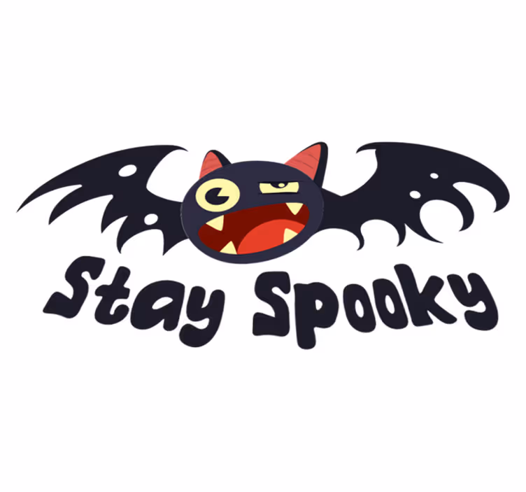 Halloween kilimėlis likite baisūs šikšnosparniai - „Tenstickers“