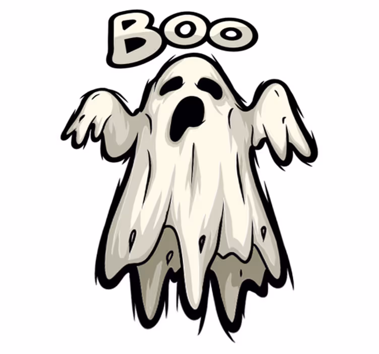 Halloween kilimėlis su vaiduokliu boo - „Tenstickers“