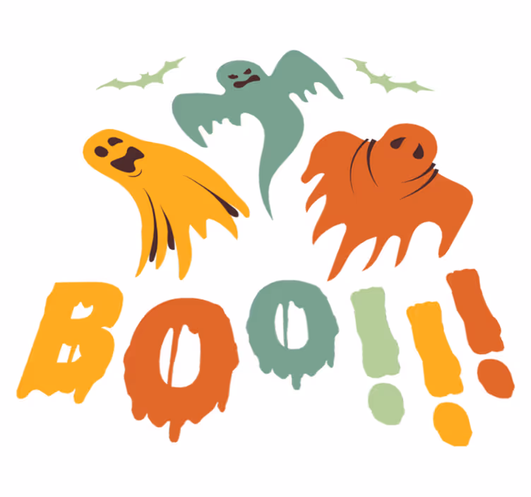 Boo vaiduoklis halloween kilimėlis - „Tenstickers“
