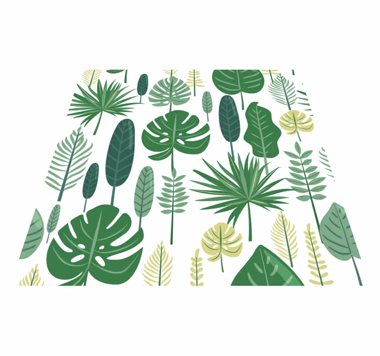 Gėlių rašto kilimėlis monstera - „Tenstickers“