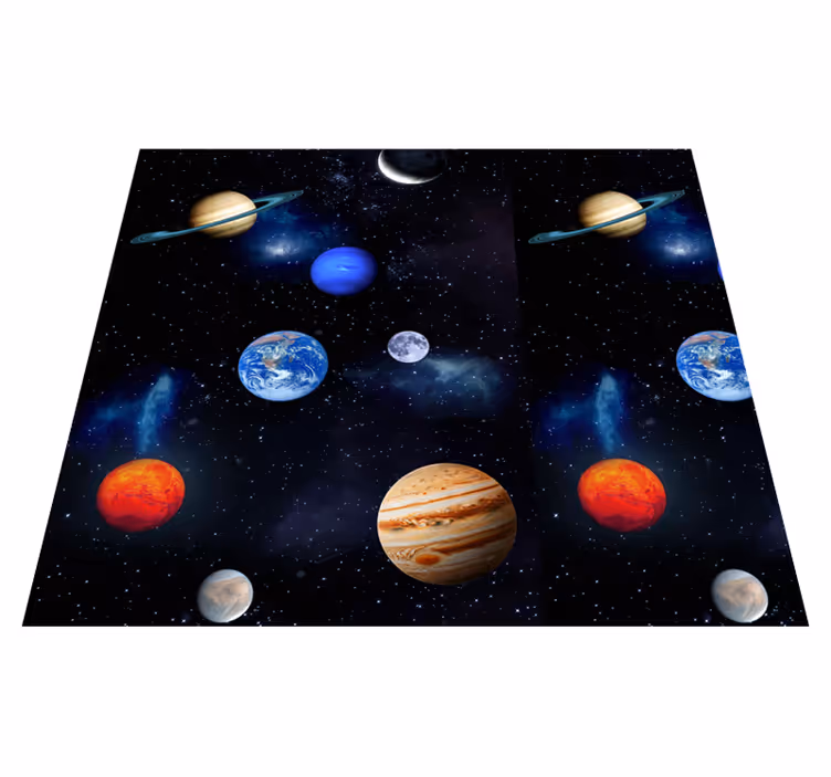 Žvaigždžių vinilinis kilimėlis kosmoso planetos - „Tenstickers“