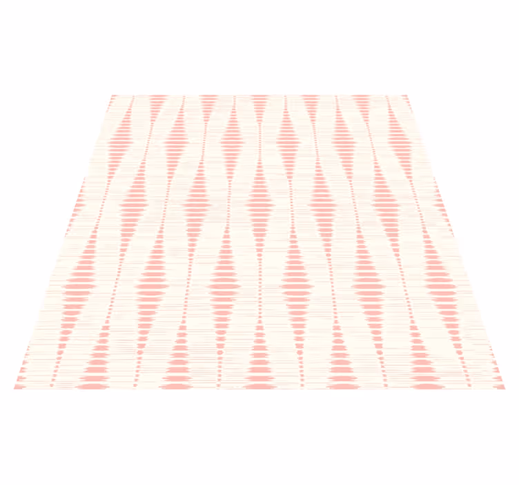 Geometriniai kilimas švelniai rožinės rabaul ikat - „Tenstickers“