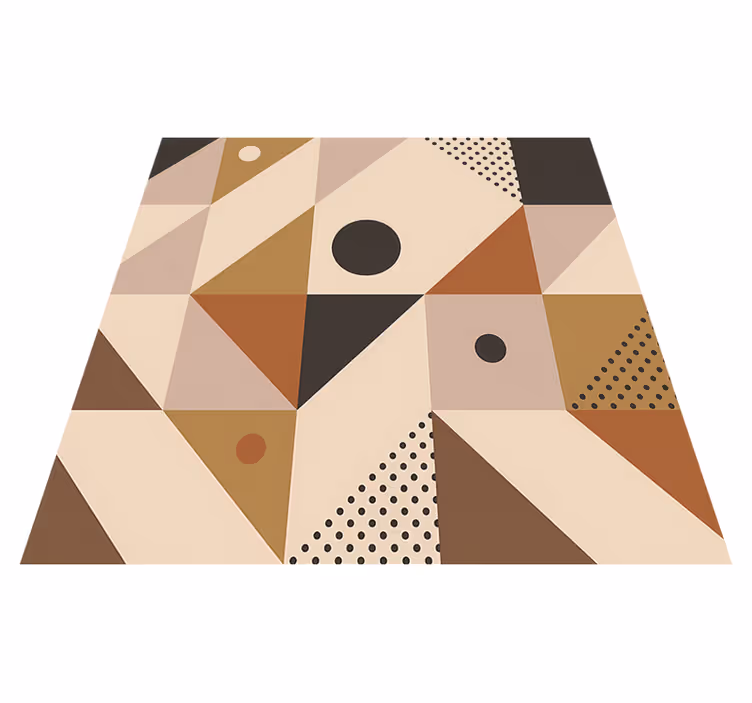 Geometrinis kilimas rudos siuvinėjimo raštu - „Tenstickers“