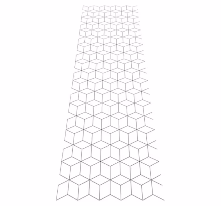 Geometriniai kilimas su geometrinių kubų raštu - „Tenstickers“