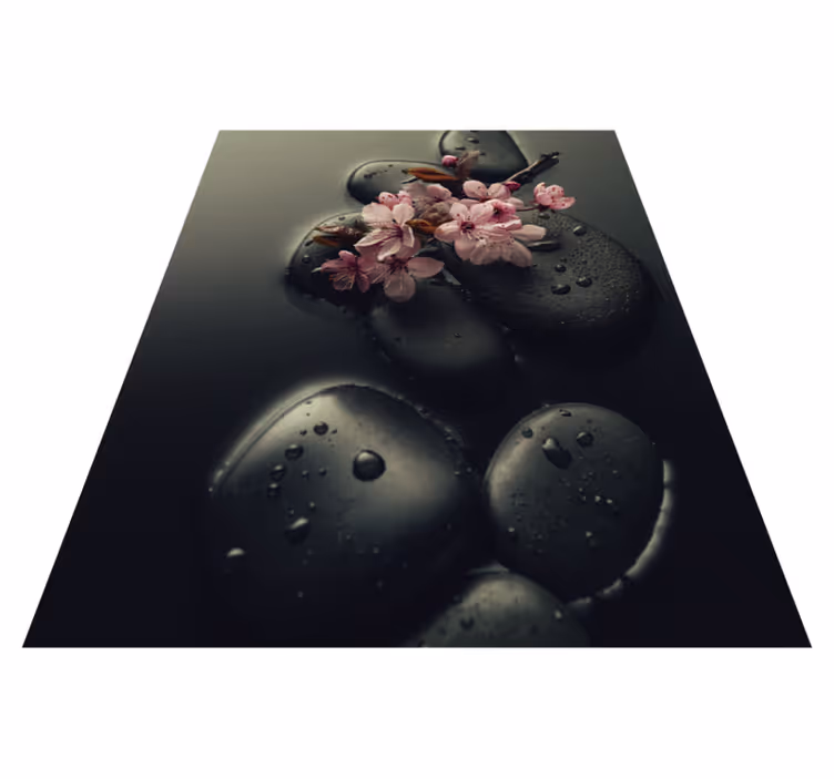 Gamtos vinilinis kilimas zen atmosfera su akmeniu tualetui - „Tenstickers“