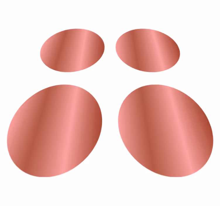 Geometriniai kilimas rožinio aukso taškeliais - „Tenstickers“