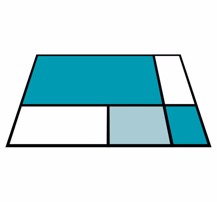 Geometriniai kilimas žalių kvadratų blokai - „Tenstickers“