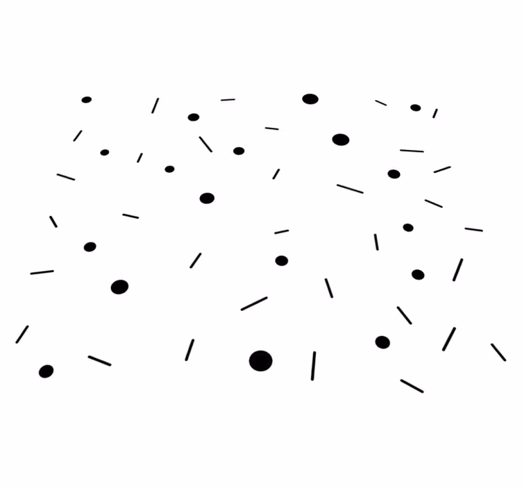 Geometriniai kilimas apskritimų ir linijų konfeti - „Tenstickers“