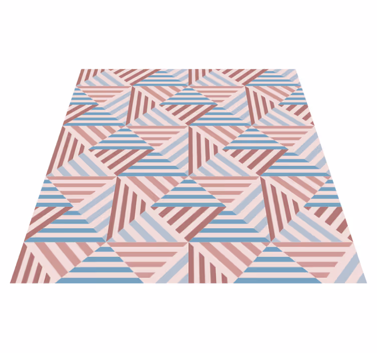 Geometrinis kilimas su abstrakčiais trikampiais - „Tenstickers“