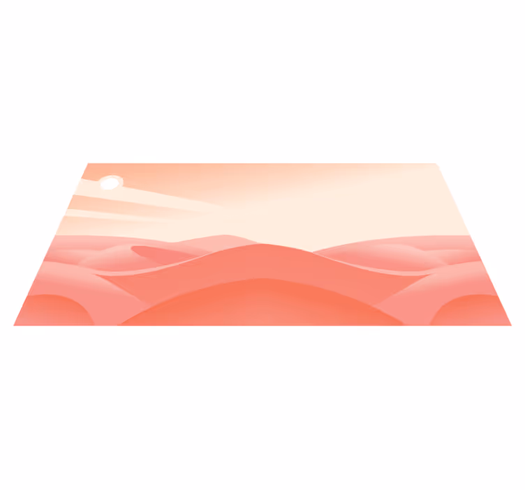 Geometrinis kilimas rožinis dykumos - „Tenstickers“
