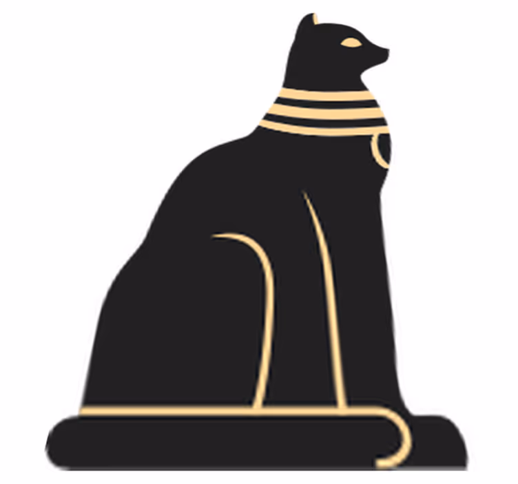 Vinilo kilimėlis miegamajam egipto katėms - „Tenstickers“