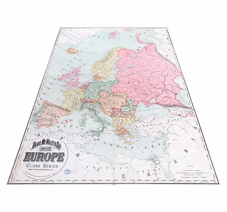 Pasaulio žemėlapis vinilo kilimėlis europa 1900 - „Tenstickers“