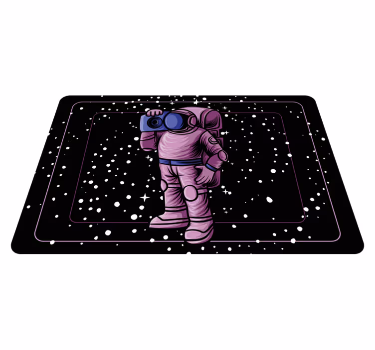Vaikų vinilinė kilimėlė astronautas su radijo juosta - „Tenstickers“