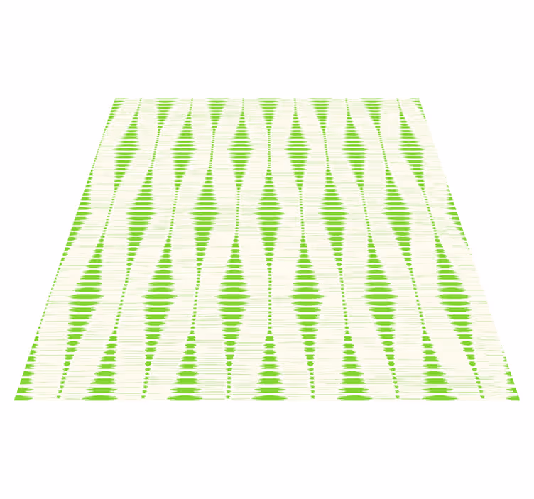 Geometrinis kilimas Žalias rabaul ikat - „Tenstickers“