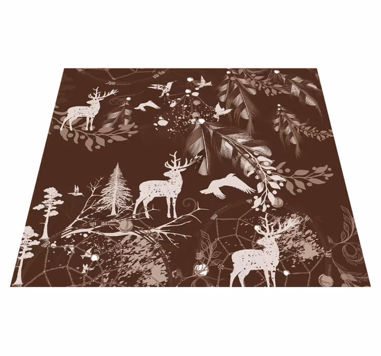 Vinilo kilimėlis miegamajam su dekoratyviniu elniu - „Tenstickers“