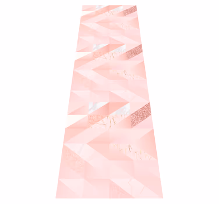 Vinilo kilimėlis miegamajam rožinė geometrinė fono. - „Tenstickers“