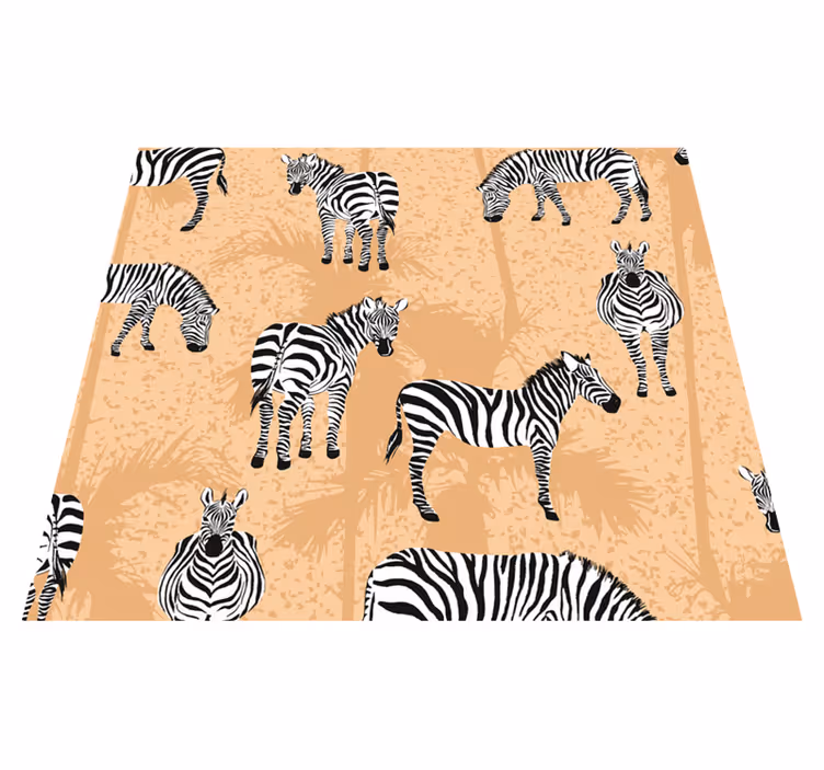 Gyvūnų vinilo kilimėlis zebra voniai - „Tenstickers“