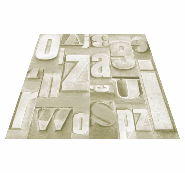 Vinilo kilimėlas su frazėmis 3d pramoniniu stiliumi - „Tenstickers“