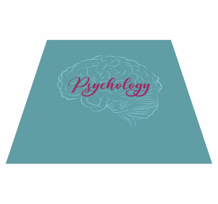 Vinilo kilimėlas su frazėmis psichologijos smegenys - „Tenstickers“