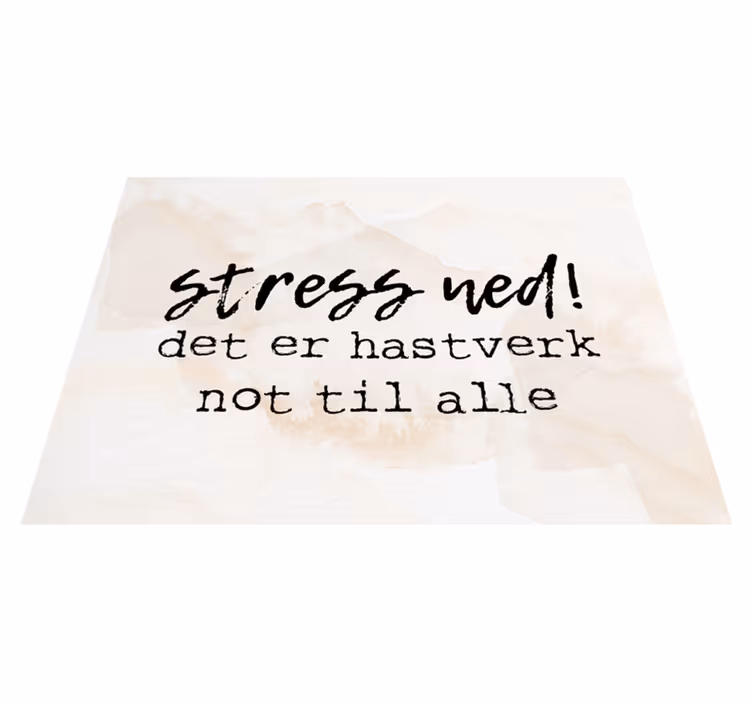 Vinilo kilimėlas su frazėmis pakanka streso mažinimui - „Tenstickers“