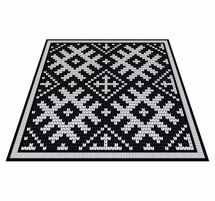 Geometrinis kilimas su vikingiškais grandiniais kvadratais - „Tenstickers“