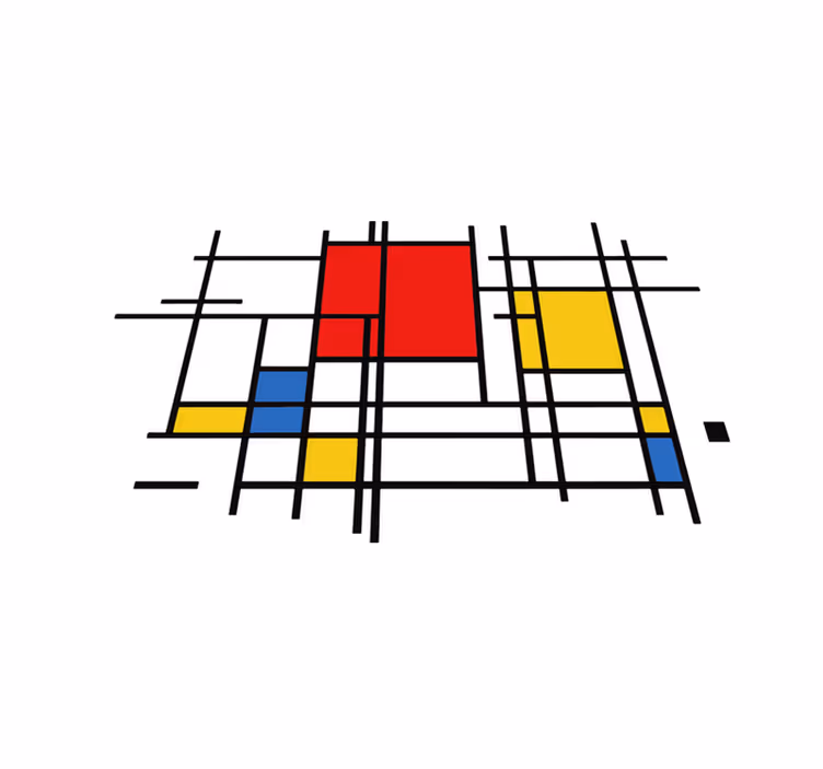 Geometriniai kilimai su geometrinėmis linijomis - „Tenstickers“