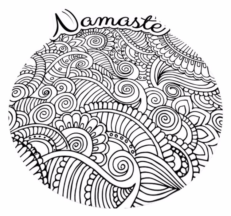 Mandala namaste vinilo kilimėlis - „Tenstickers“