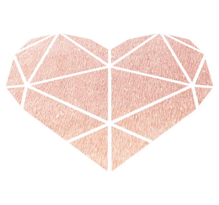 Geometrinis širdies raštas geometriniai kilimas - „Tenstickers“