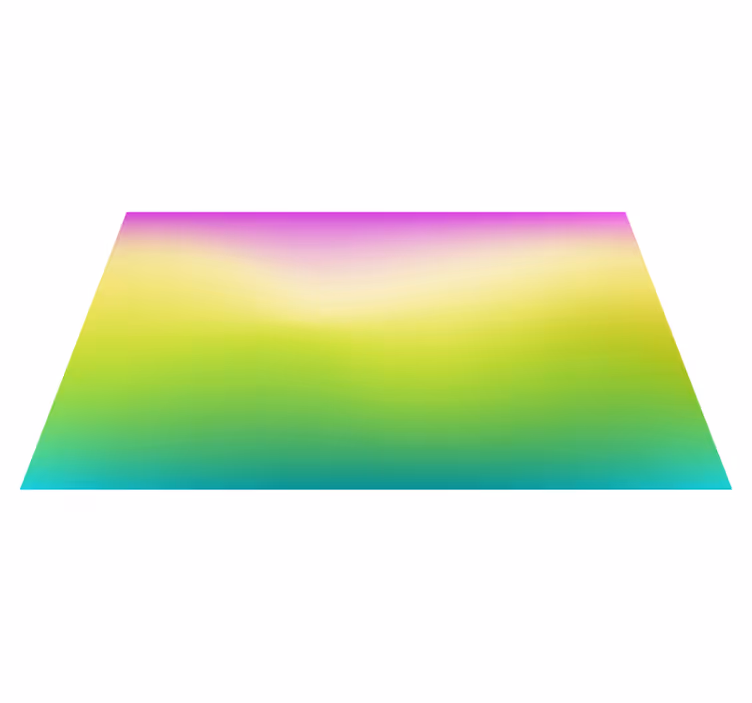 Spalvingas fluorescencinio spalvoto modernaus vinilo kilimėlis - „Tenstickers“