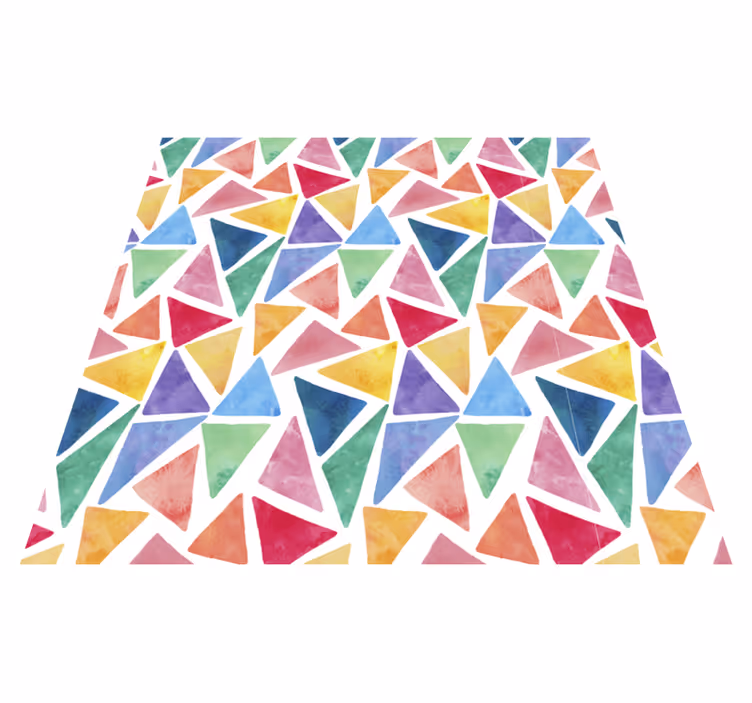 Spalvingi trikampiai geometriniai kilimas - „Tenstickers“