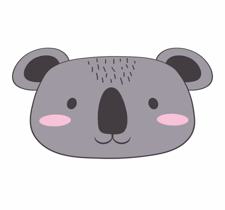 Koala veido gyvulinis vinilo kilimėlis - „Tenstickers“